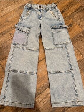 GAP Light Blue Denim Cargo Pants